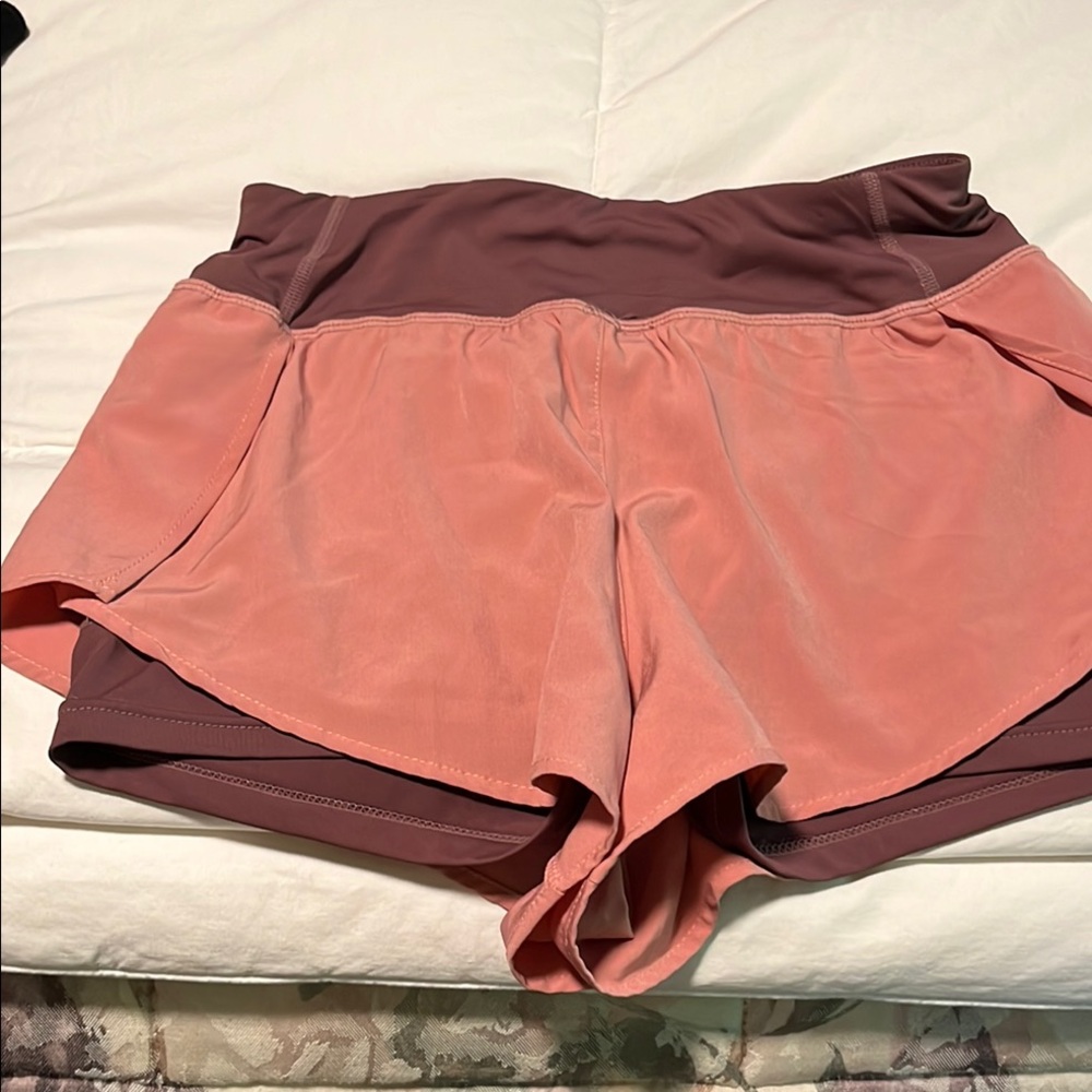 Women's Pink and Brown Shorts